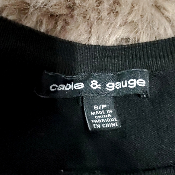 Black Knit Button Down Cardigan - Picture 2 of 3